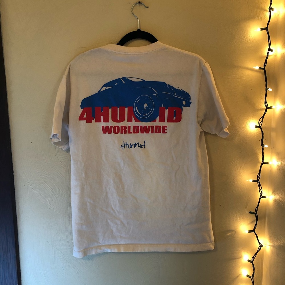 4hunnid worldwide car logo tee